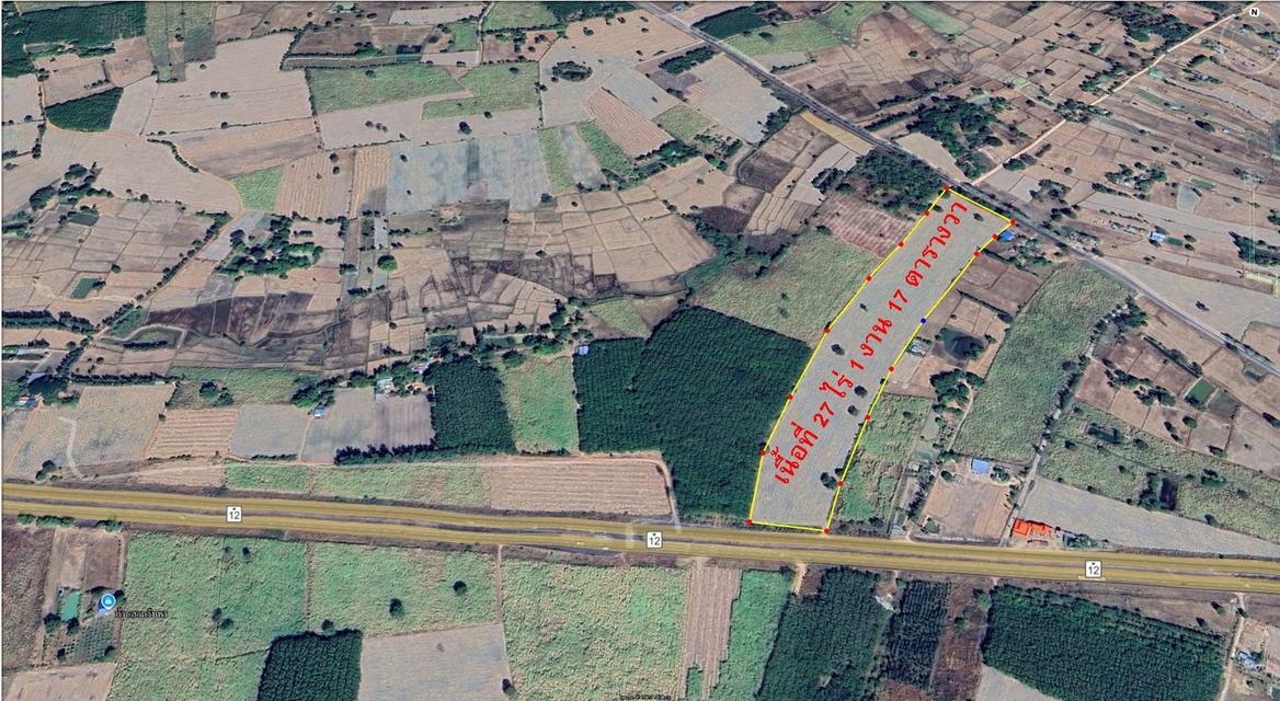 ขายที่ดิน จังหวัดกาฬสินธุ์ อ.กุฉินารายณ์ ต.จุมจัง 27ไร่ ไร่ละ 4แสน 1