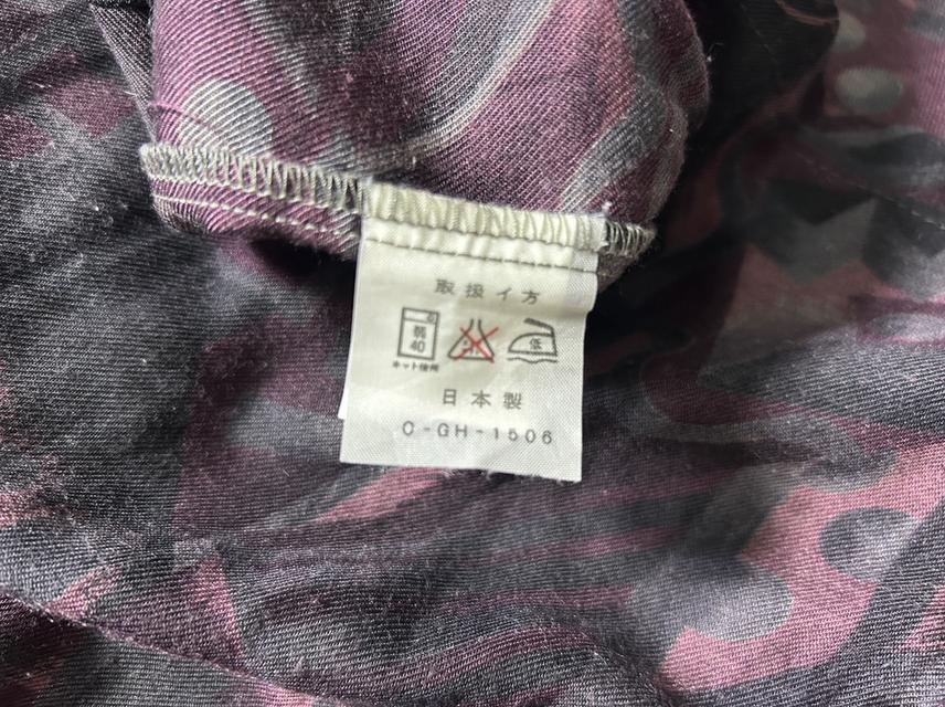 🔥 RARE! MADE IN JAPAN 90s 🇯🇵 เสื้อเชิ้ต LIME CREST ลายคิวบิสม์ดาร์ก ผ้าผสม Wool สภาพกริบ 🔥 รูปที่ 8