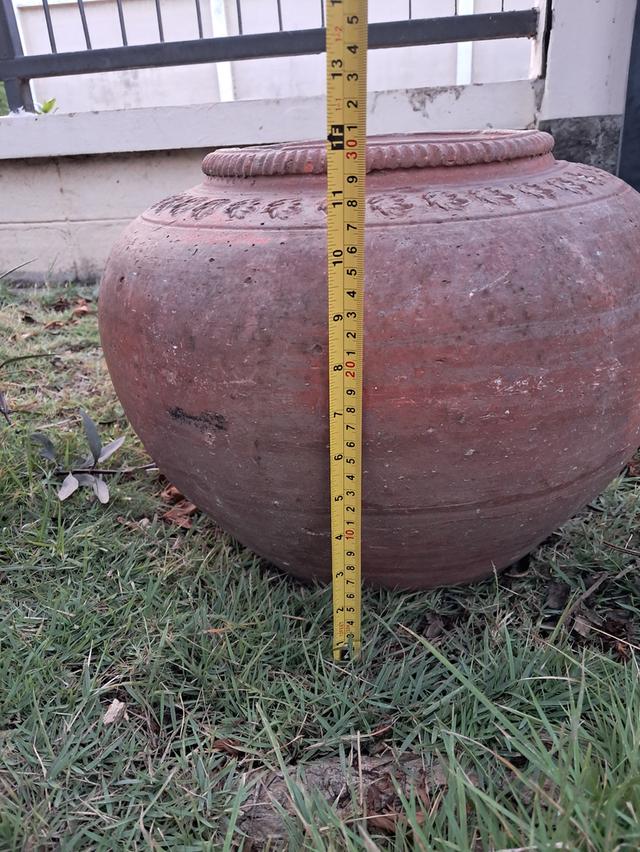 โอ่งแดงโบราณ แต่งบ้านแต่สวน สะสมได้ รูปที่ 5