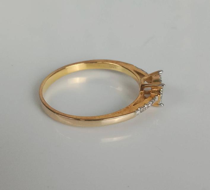 แหวนเพชรหญิง YD528 แหวนเพชรกระจุก ทอง 9K 7