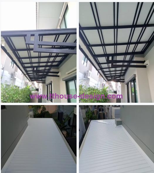  ต่อเติมแบบครบวงจร โครงหลังคา กันสาด ห้องครัวเทพื้นปูกระเบื้อง Line dddesign23 4