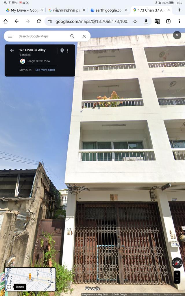 อาคารพาณิชย์ 4ชั้น 38ตรว ถนนจันทน์ สาทร กรุงเทพฯ ใกล้สถานีbts สุรศักดิ์ และเซนต์หลุยส์ ห่างจาก makro tops 50เมตร ใกล้ทางด่วนถนนเจริญกรุง ใกล้โรงพย 3