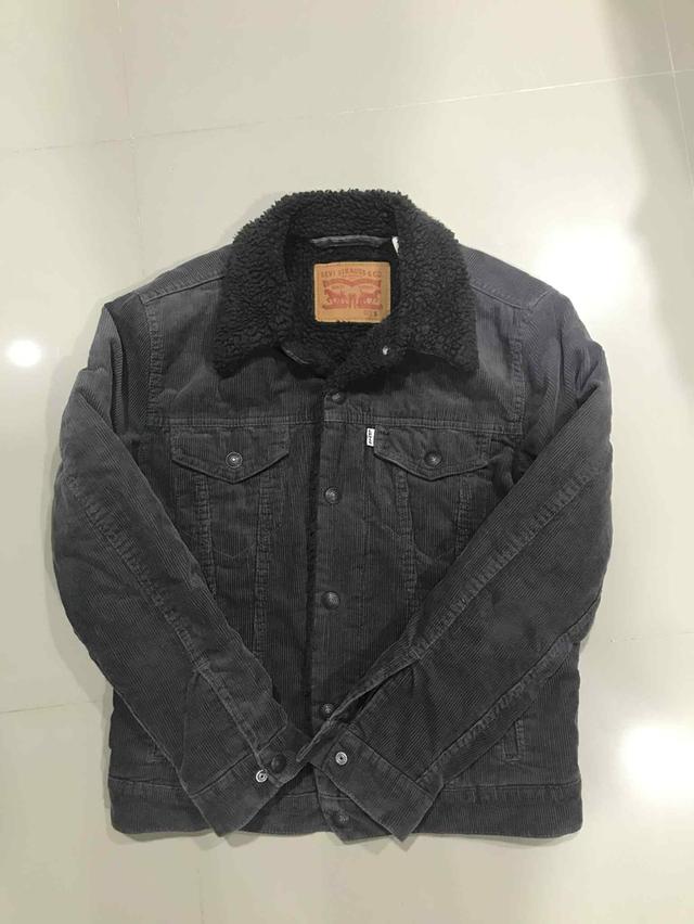 Levi's Premium Men's Sherpa Corduroy Trucker สีดำ
