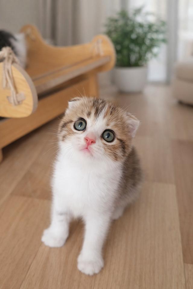 สก็อตติชโฟลด์แท้ ด.ญ.สามสี หูพับ รูปที่ 4