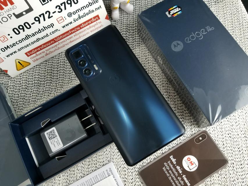 ขาย/แลก Motorola edge 20 Pro 5G 12/256GB Midnight Sky ศูนย์ไทย ประกันศูนย์ สวยมากๆ แท้ เพียง 14,900 บาท  1