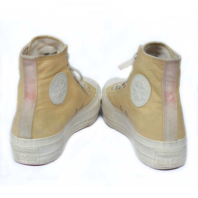 CONVERSE ผ้าใบหุ้มข้อมือสอง สีครีม-เหลืองอ่อน สภาพงามกริ๊บๆ จัดส่งฟรี!!! เก็บปลายทาง 6