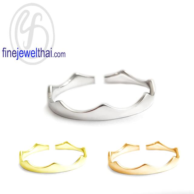 Finejewelthai แหวนมงกุฎ-แหวนเงินแท้-แหวนเกลี้ยง-R139900