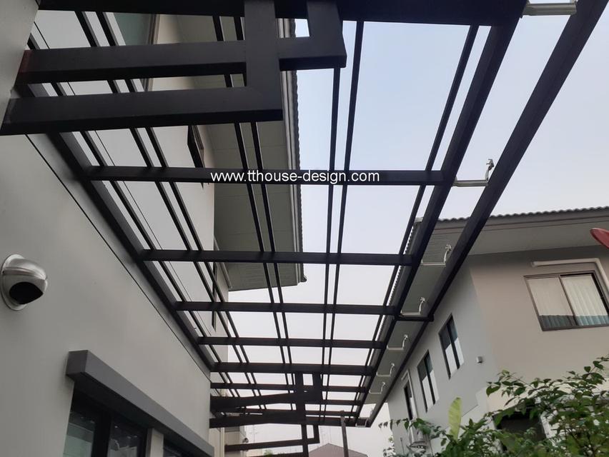 งานรับต่อเติม โครงหลังคากันสาด ต่อเติมห้องครัว เทพื้นปูกระเบื้อง Line dddesign23 16