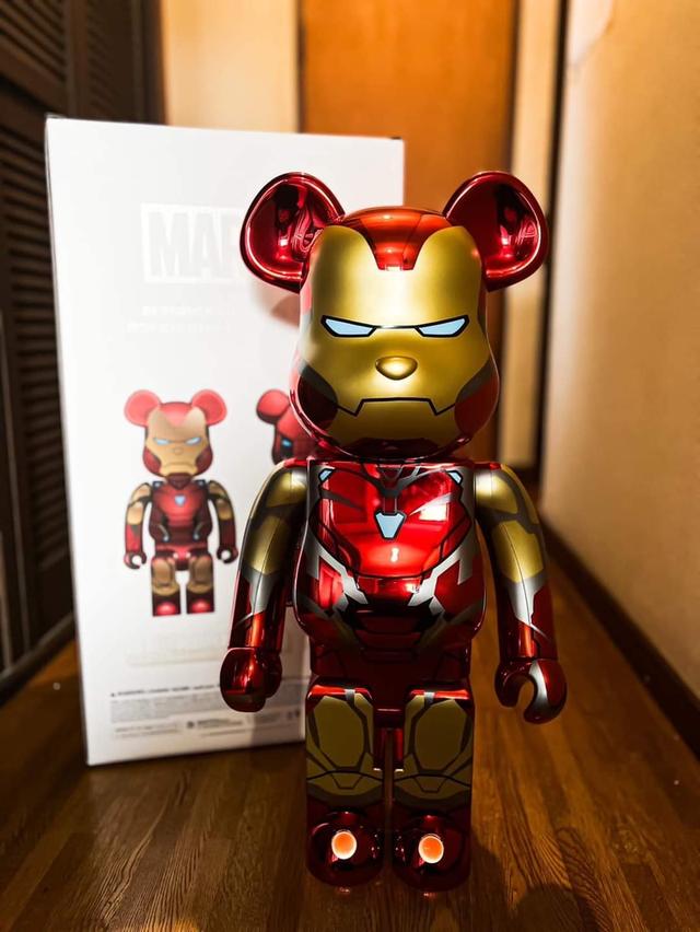 Bearbrick Iron Man mk85 Chrome 400%  2