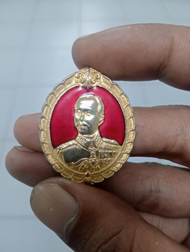 เหรียญ ร.5 เนื้อเงิน กะไหล่ทอง กรรมการ หลังนารายณ์ทรงครุฑ