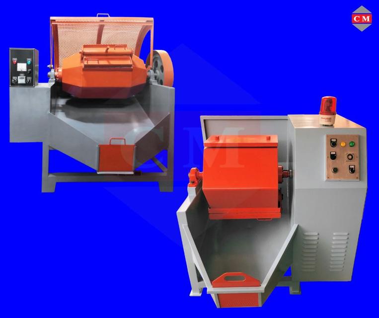 เครื่องขัดผิวโลหะแบบถังกลิ้ง หินขัด น้ำยาขัด 3