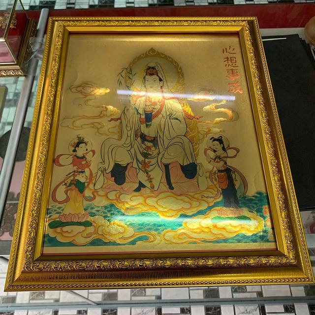 ภาพทองพระแม่กวนอิม พร้อมกรอบ 3
