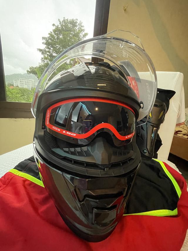 หมวกกันน็อคเต็มใบ LS2 รุ่น Storm II FF800 ลาย Solid Gloss Black