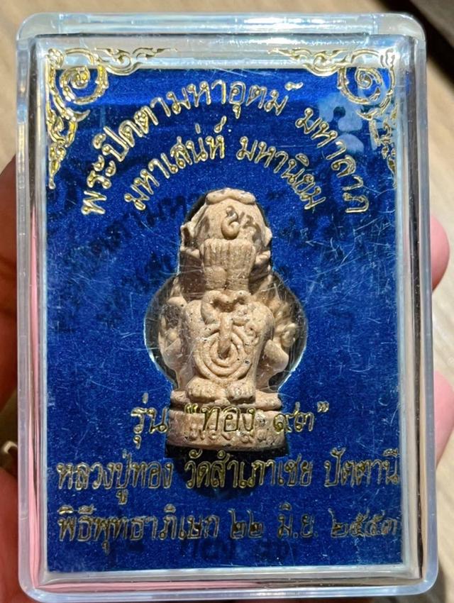พระปิดตา รุ่นทอง 93 อาจารย์ทอง วัดสำเภาเชย ปี 2553 เนื้อว่าน พิมพ์ใหญ่ สูง 3 ซ.ม. รูปย่อยที่ 4