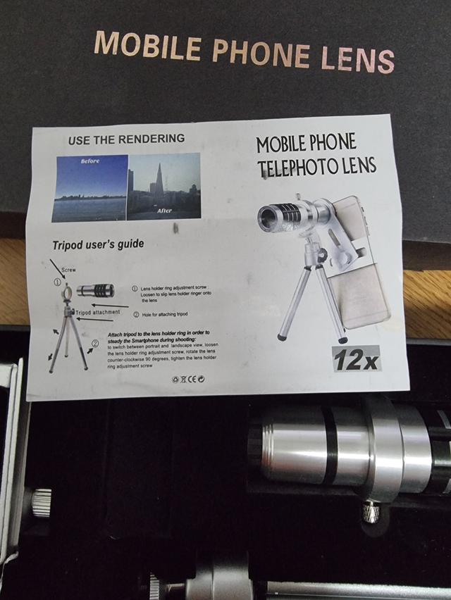 เลนส์ซูมพร้อมขาตั้ง อุปกรณ์เสริมมือถือ เพื่อสนุกกับการถ่ายรูป ถ่ายคลิปวิดีโอ 1200 บาท 4