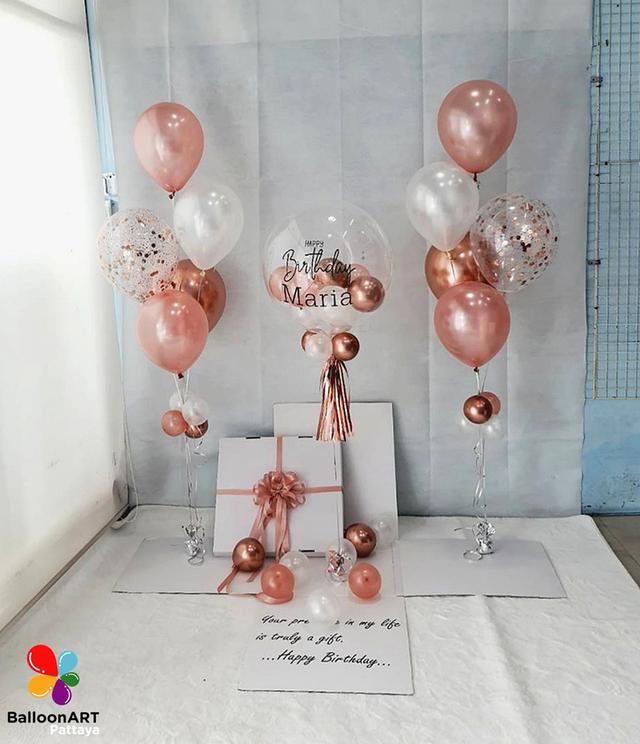 ร้านลูกโป่งพัทยา BalloonART Pattaya รับจัดลูกโป่งเซอร์ไพรส์วันเกิด  โทร. 0661585244 2