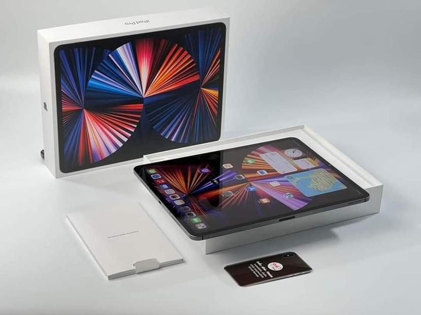 ขาย/แลก iPad Pro12.9 Gen5 M1 128GB Wifi+Cellular สี Gray ศูนย์ไทย ประกันศูนย์ยาว Applecare+ เพียง 35,900 บาท  1