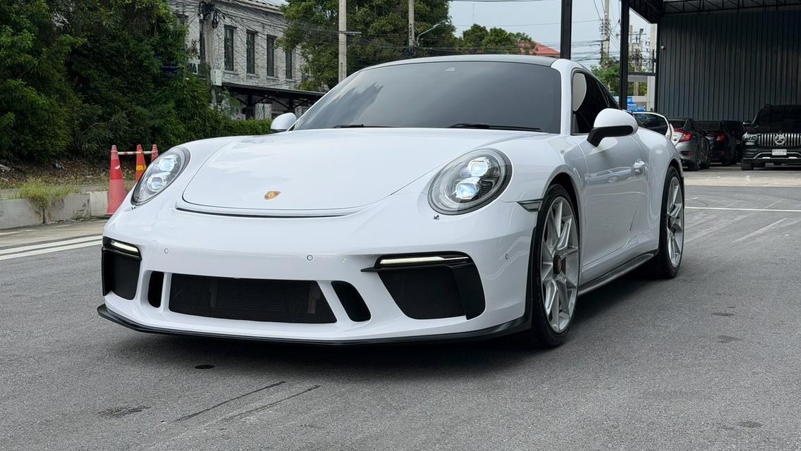 (แจ้งรหัสรถ KPV53) 2017 Porsche 911 Carrera S (991.2) สีเหลือง wrap สีขาว รูปย่อยที่ 3