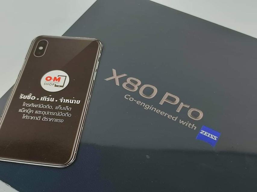 ขาย/แลก Vivo X80 Pro 12/256GB สี Cosmic Black ศูนย์ไทย สินค้าใหม่มือ1 ประกันศูนย์ 1 ปีเต็ม เพียง 36,900 บาท 3