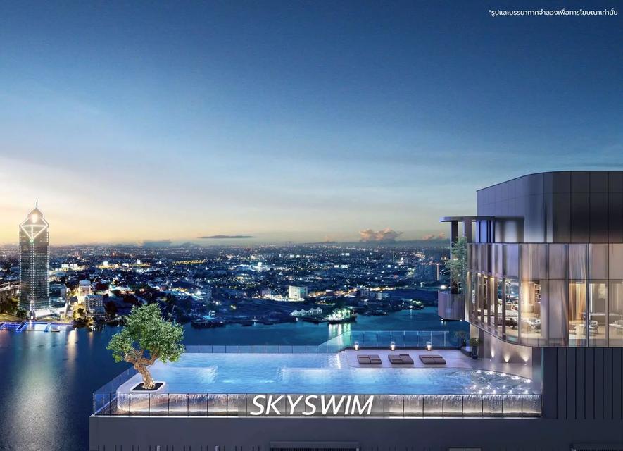 ขายดาวน์คอนโดหรูริมเจ้าพระยา ONE RIVER (RAMA 3) ชั้น 29 | 193 ตร.ม. | เจ้าของขายเอง (ห้อง Penthouse ห้องใหญ่สุดของโครงการ มีเ 11