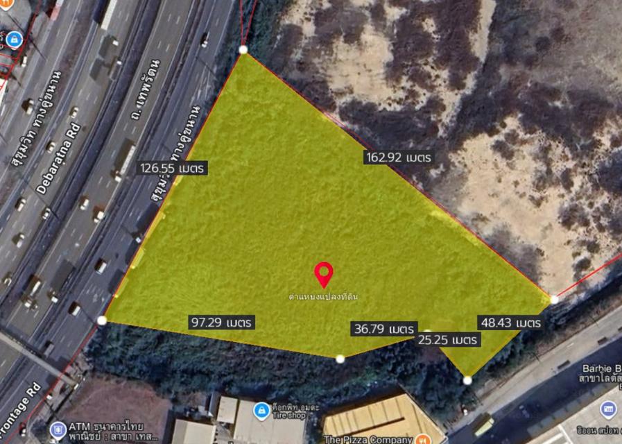 ขายที่ดิน 7-1-32 ไร่ ติดถ.สุขุมวิท ทางคู่ขนาน ใกล้นิคมอุตสาหกรรมอมตะซิตี้ ชลบุรี 5
