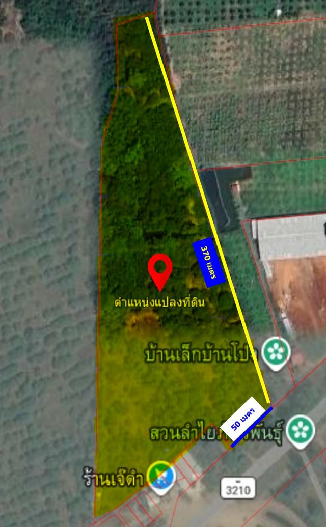 ขายที่ดินแปลงสวย "ทรงถุงเงินเก็บทรัพย์" หน้ากว้างติดถนนใหญ่ ทางหลวงแผ่นดินหมายเลข 3210 (สายพังงอน–จางวาง) 8