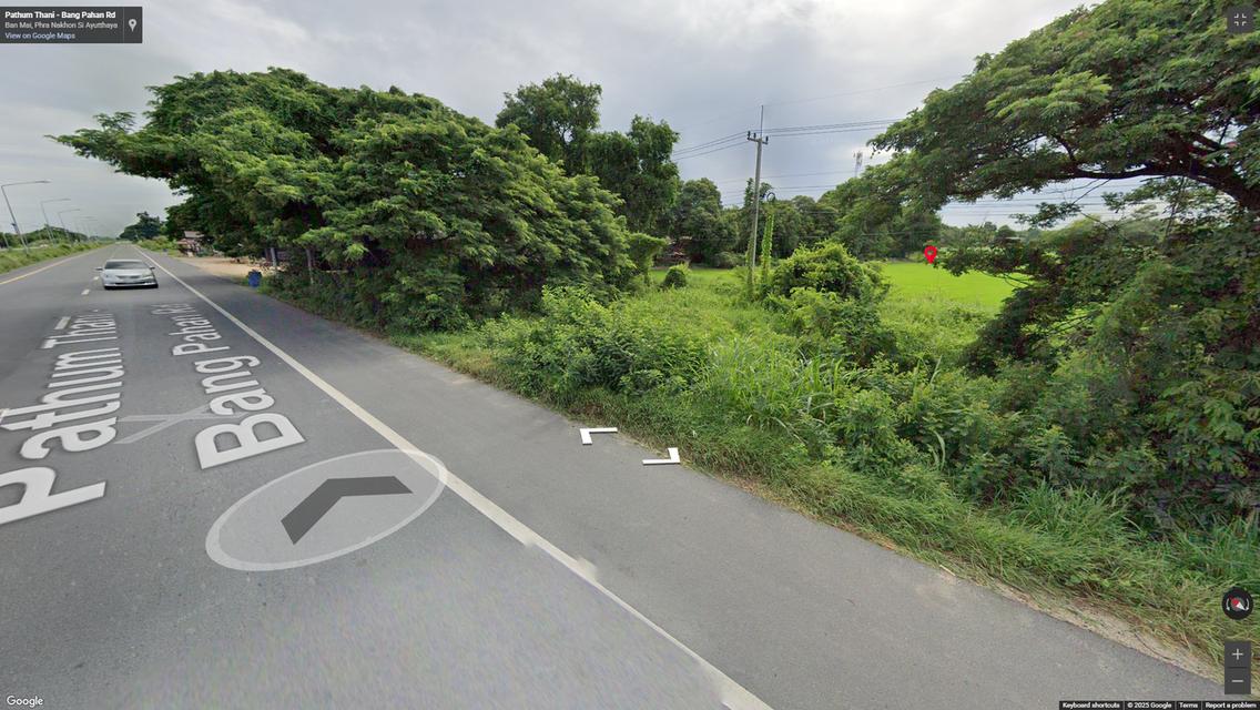 ขายแปลงที่ดินติดถนน หลัก ถ. ปทุมธานี-บางปะหัน สาย347