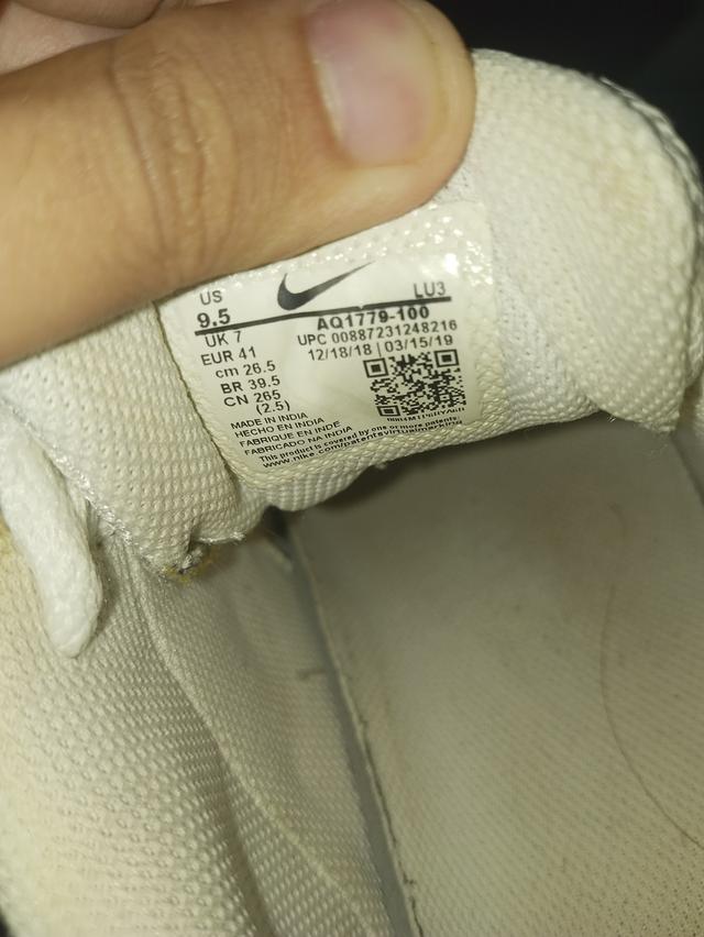 รองเท้าผ้าใบ Nike Ebernon Low AQ1779-100 7