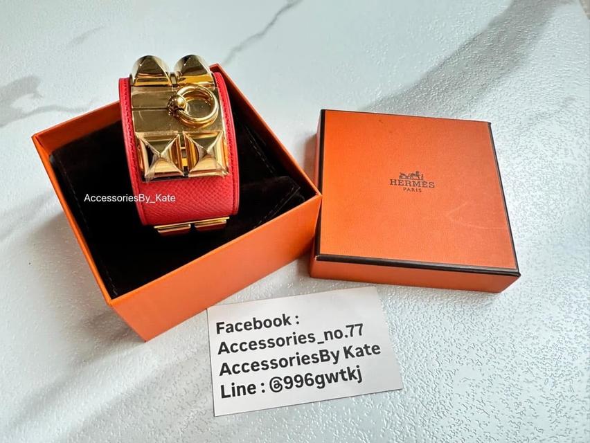 Used Like New Hermes CDC Bracelet Red Epsom Leather