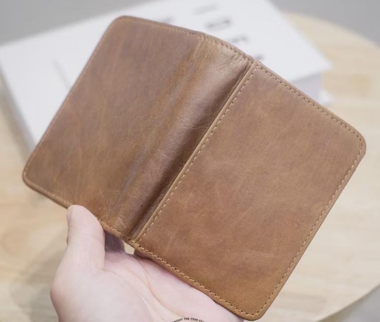 กระเป๋าสตางค์ชายหนังแท้น้ำตาล