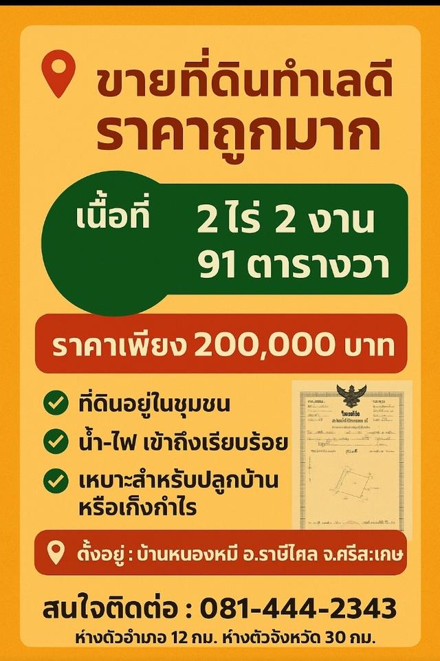 ที่ดินเปล่าสำหรับทำการเกษตร 1