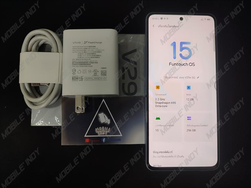 🎉 VIVO V29e 5G สี Ice Creek Blue 12+8/256 ครบกล่อง (V2317) 🎉