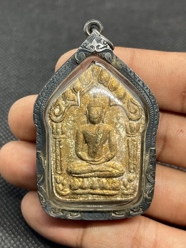 ขุนแผนหลวงปู่ทิม ปี2515 วัดละหารไร่ เนื้อบอนเขียว ผิวบรอนซ์ทอง ตะกรุดคู่สาริกา