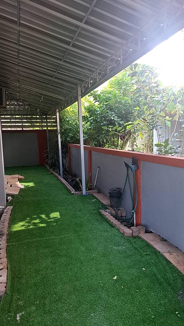 บ้านเดี่ยวสวยมาก ทำกันสาดรอบบ้าน พท.ใช้สอยเยอะ ในหมู่บ้านเพอร์เฟค พาร์คร่มเกล้า ขายขาดทุน 6
