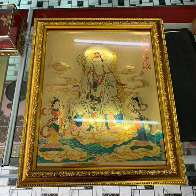 ภาพทองพระแม่กวนอิม พร้อมกรอบ 2