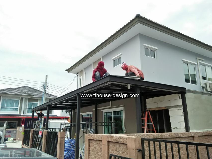 รับเหมา ต่อเติม โครงหลังคา กันสาด ต่อเติมครบวงจร line : dddesign23 รูปที่ 12