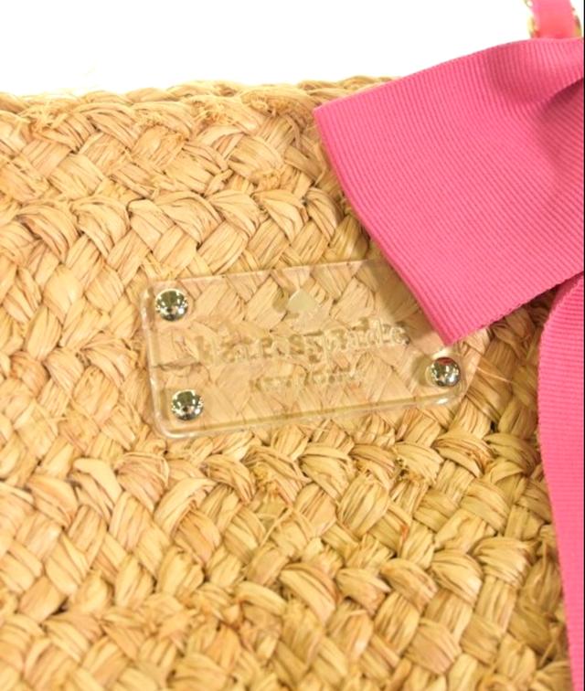 ✨ Kate Spade Raffia Bow Tote ✨กระเป๋าสานสไตล์ summer จาก Kate Spadeดีไซน์หวานมาก โบว์ชมพูเด่น น่ารักสุด ๆ 💕 รูปที่ 4