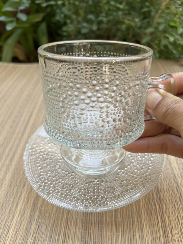 ชุดแก้วกาแฟทรงสูง สไตล์ญี่ปุ่นโบราณ พร้อมจานรอง รูปที่ 4