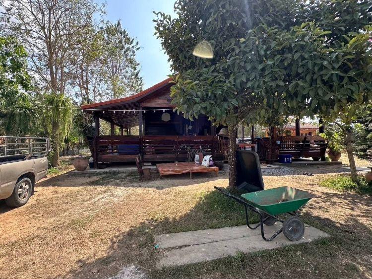 บ้านพร้อมที่ดิน ท่าใหม่ จันทบุรี บรรยากาศบ้านสวนธรรมชาติ   2