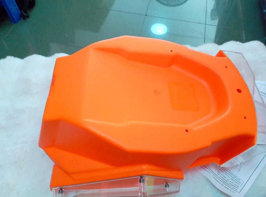 ชุดแต่งแท้ H2C!! กล่องเก็บของใต้รถ สำหรับ HONDA Zoomer X สีส้มใส / Box Basket รูปที่ 5