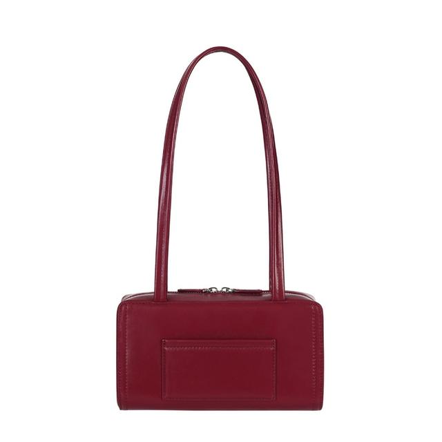 Stand Oil กระเป๋าสะพายไหล่ Post Bag ทรงกล่องสี่เหลี่ยม สีแดง หนังเทียม 100%, โพลีเอสเตอร์ 100%, ขนาด 22.5 x 12.5 x 7.6 cm., 285 g. ความยาวสาย 30 cm. 3