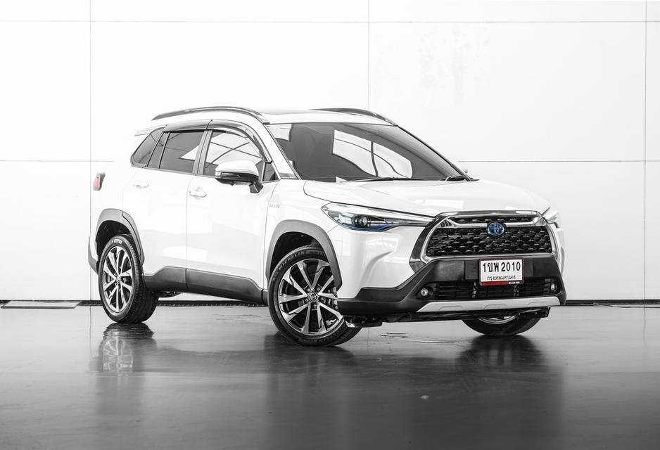 2020 Toyota Corolla Cross 1.8 Hybrid Premium Safety SUV สีขาว เลขไมล์ 94381 กม.