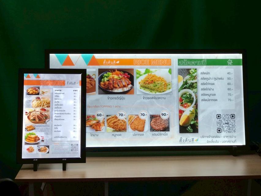 ป้ายไฟกระจายแสง, slimlightbox,ป้ายไฟหน้าร้าน,ป้ายไฟเมนู รูปที่ 6