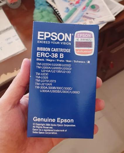 ตลับผ้าหมึก EPSON ERC-38 B(สีดำ) 