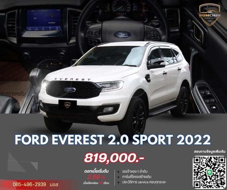 2022 FORD EVEREST 2.0 SPORT 