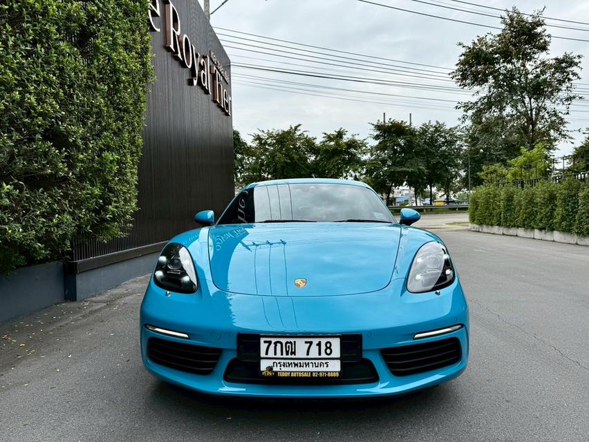 Porsche #718 Cayman สี Miami Blue ปี 2018