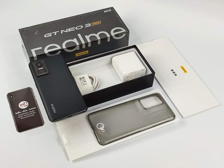 ขาย/แลก Realme GT NEO3 5G สี Cyclonus Black 8/256 รอมจีน สภาพสวยมาก แท้ ครบกล่อง เพียง 14,900 บาท 1