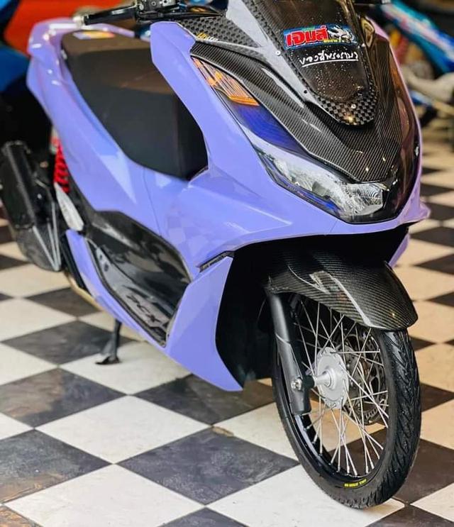 Honda pcx สีม่วงพาสเทล 1