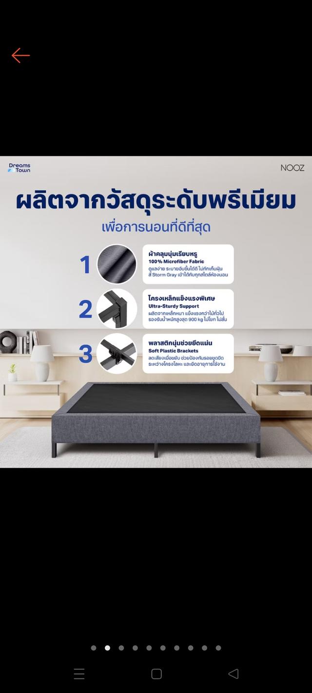 🍒 ฐานเตียง เตียงนอน NOOZ รุ่น Pixel Bed ขนาด 3.5ฟุต รูปย่อยที่ 2