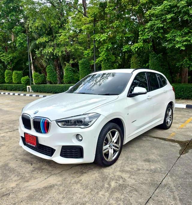 BMW X1 sDrive18d M sport สีขาว ปี 2018 ไมล์ 100,000กม.